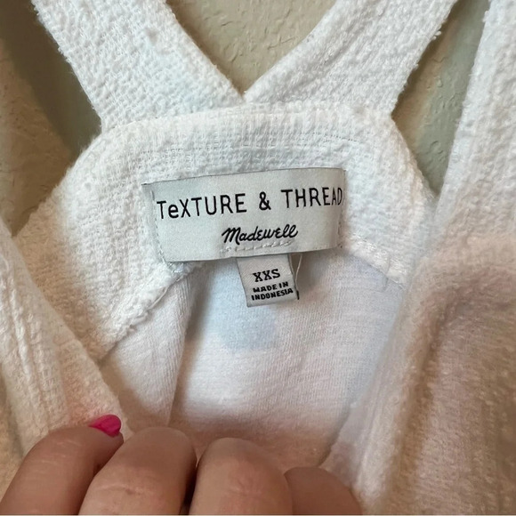 Madewell texture & thread tie front ruffle blouse - Picture 5 of 6